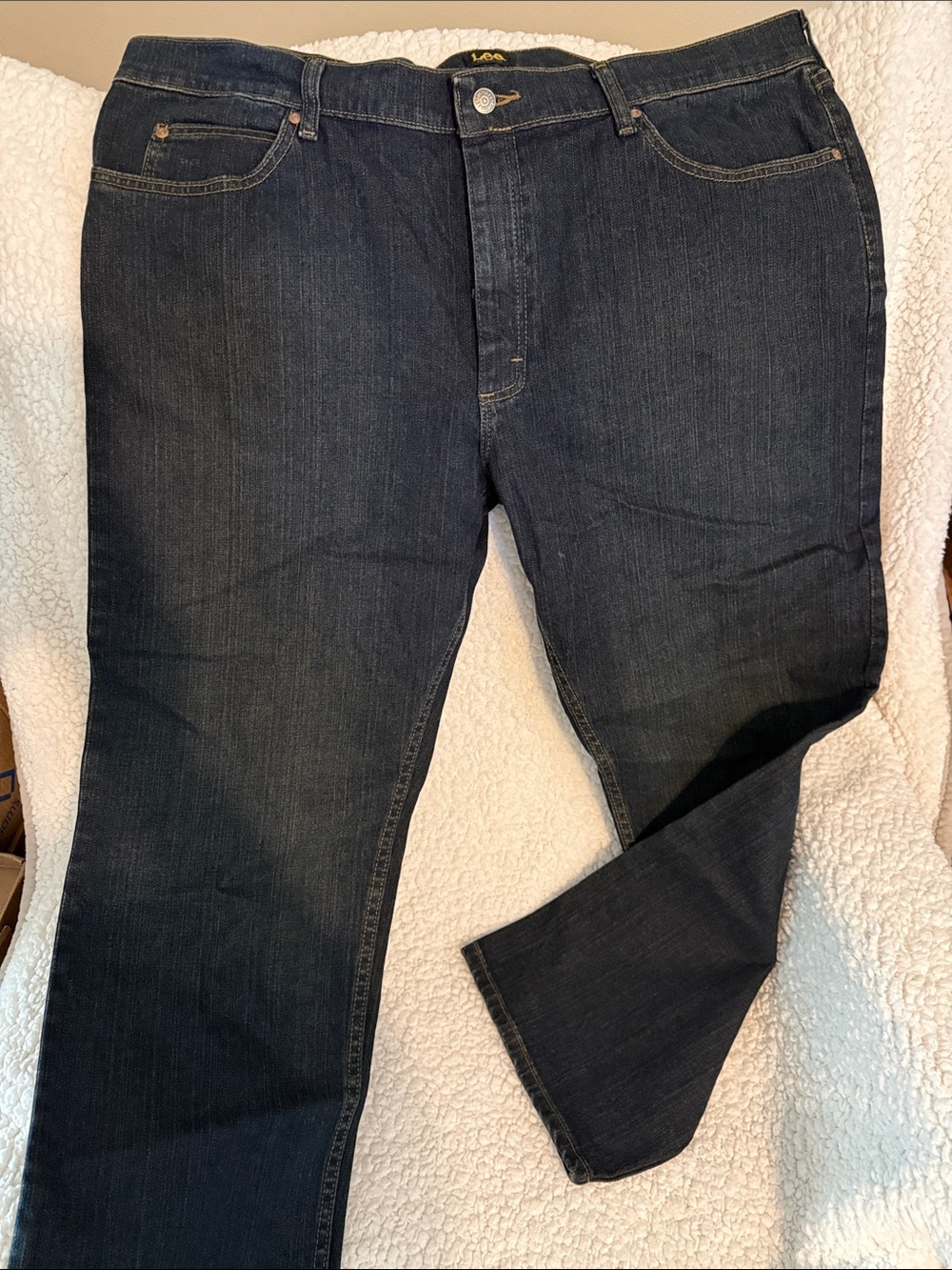 Lee Men’s Indigo Straight Jeans